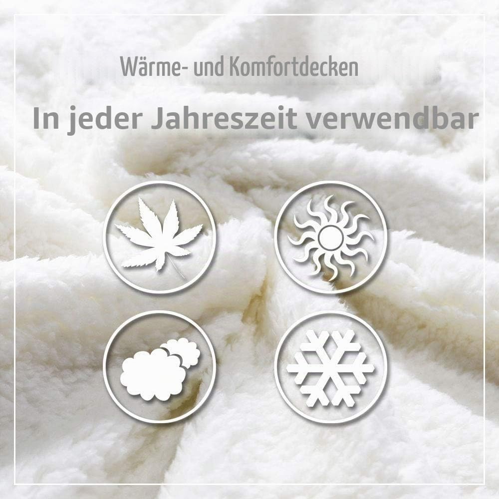 Loussiesd Schmetterling Kuscheldecke Girly Schmetterlinge Druck Wohndecke 150x200cm für Sofa Lila Fl