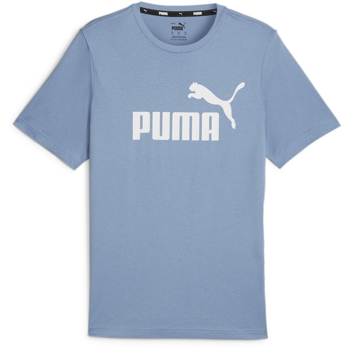PUMA Herren Ess Logo Tee T-shirt L Blau, L Blau