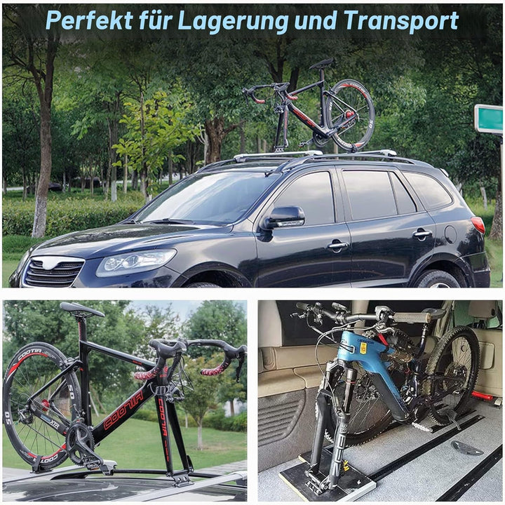 Fahrrad Gabelhalterung mit Schnellspanner Aluminiumlegierung Fahrradgabelhalterung Vorderradgabel Fe