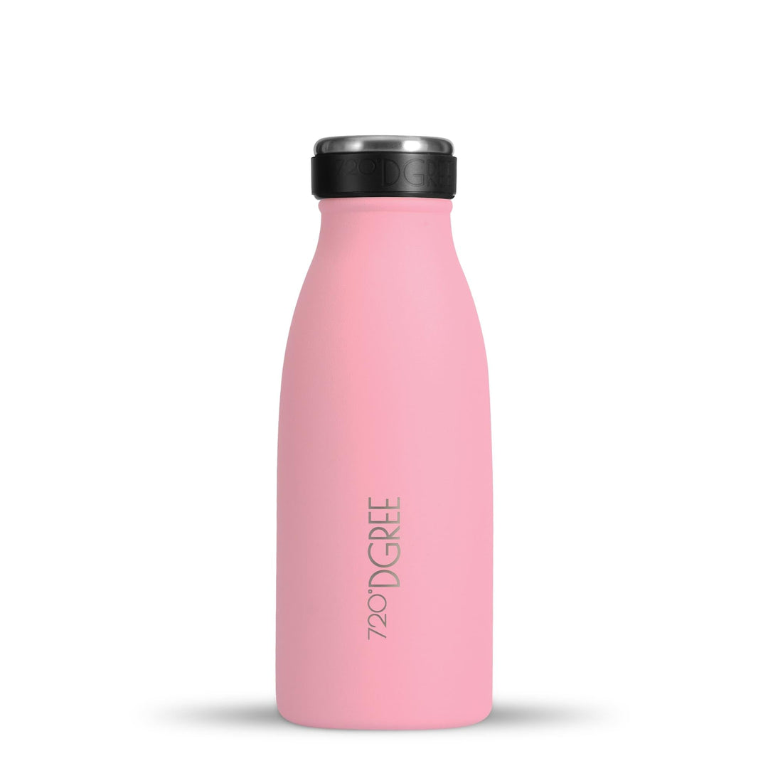 720°DGREE Edelstahl Trinkflasche “milkyBottle” - 350ml - Perfekt für Kinder, BPA-Frei, Auslaufsicher