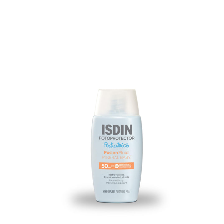 ISDIN Fotoprotector Mineral Baby Pediatrics Sonnencreme Gesicht LSF 50 (50ml) | 100% mineralischer S