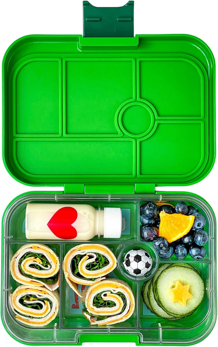 yumbox Original auslaufsichere Kinder Bento-Lunchbox, 5 Fächer + Dip Well, leicht zu öffnender Riege