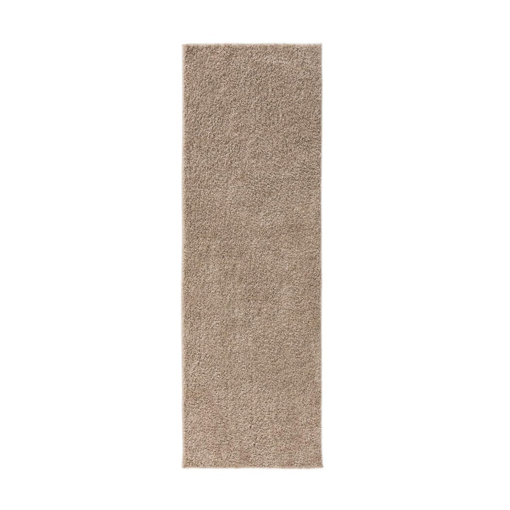 benuta Basic Hochflorteppich Soho - Beige 70x200 cm - Kuschelig Weicher Teppich im Minimalistischen