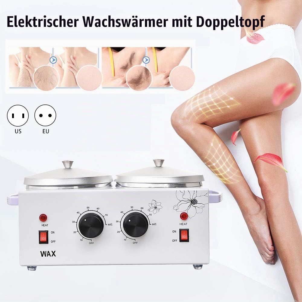 Wachs Haarentfernung Wachswärmer Doppelte PTC-Heizung Mit