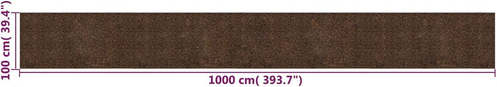 Korkrolle braun 1000 x 100 cm als Pinnwand oder Wandverkleidung aus Kork und Gummi, Braun 1