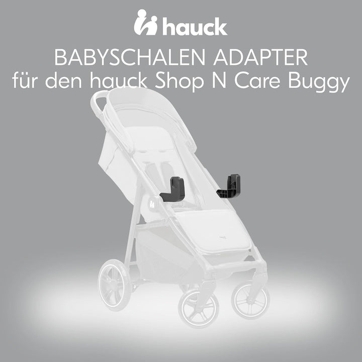 hauck Babyschalen Adapter, Schwarz - nur Kompatibel mit Shop N Care Kinderwagen - Geeignet für Drive