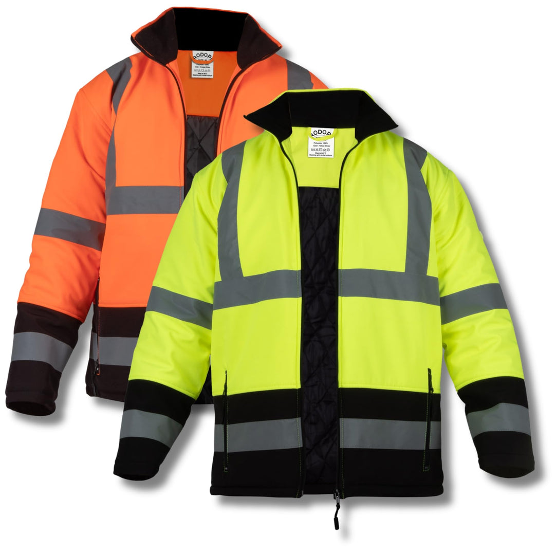 RODOPI FREEZ-Reflex Winter Arbeitsjacke Herren und Damen Gr.S-XXXL Reflektierende Jacke wasserdicht