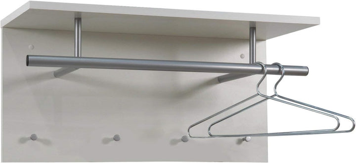 FMD Möbel, 441-001 Spot Garderobe , weiss, masse 72.0 x 35.0 x 29.5 cm (BHT) Standard, Standard