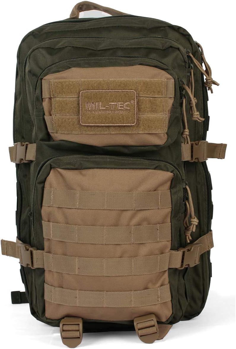 Mil-Tec US Assault Pack Laser Cut Tagesrucksack • Taktischer Militär Rucksack mit Laser-Cut MOLLE-Sy