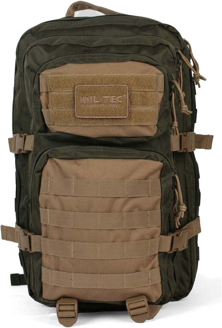 Mil-Tec US Assault Pack Laser Cut Tagesrucksack • Taktischer Militär Rucksack mit Laser-Cut MOLLE-Sy