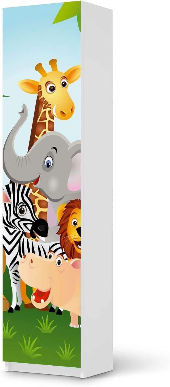 Möbelfolie für Kinder - passend für IKEA Pax Schrank 201 cm Höhe - 1 Tür I Tolle Möbeldeko für Kinde