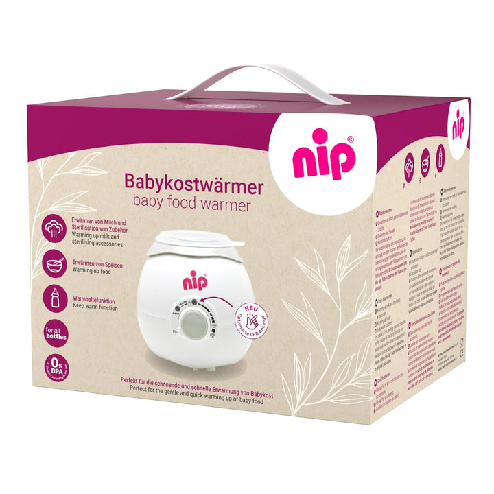 nip Babykostwärmer: Zuverlässiger & schonender Flaschenwärmer für alle Babyflaschen & Gläschen, BPA-
