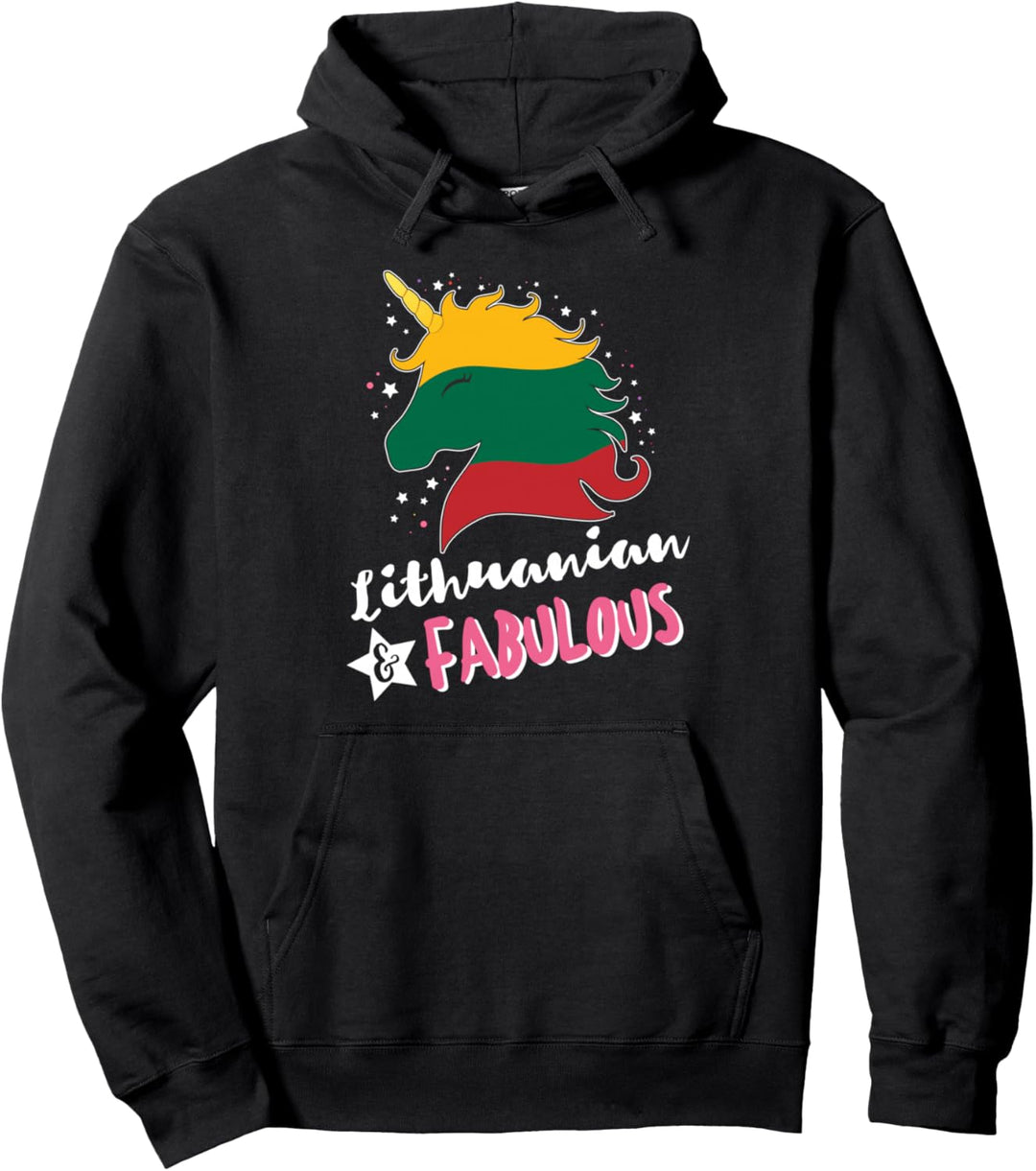 Litauisches Einhorn Litauen Flagge Pullover Hoodie