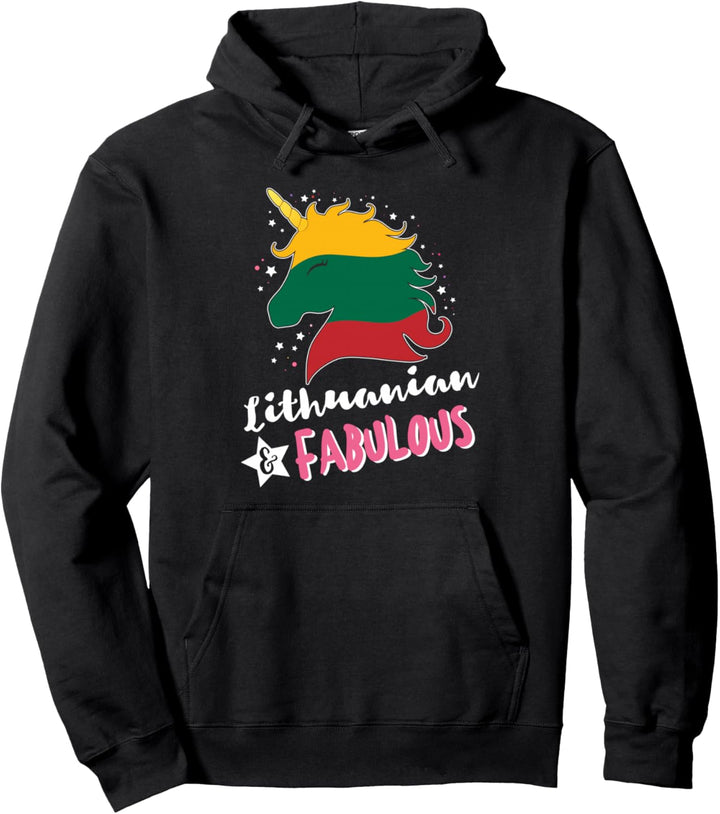 Litauisches Einhorn Litauen Flagge Pullover Hoodie