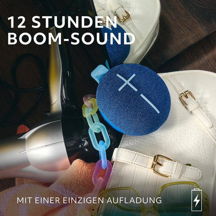 ULTIMATE EARS MINIROLL Ultraportabler wasserdichter Bluetooth-Lautsprecher, starker Bass, staubdicht