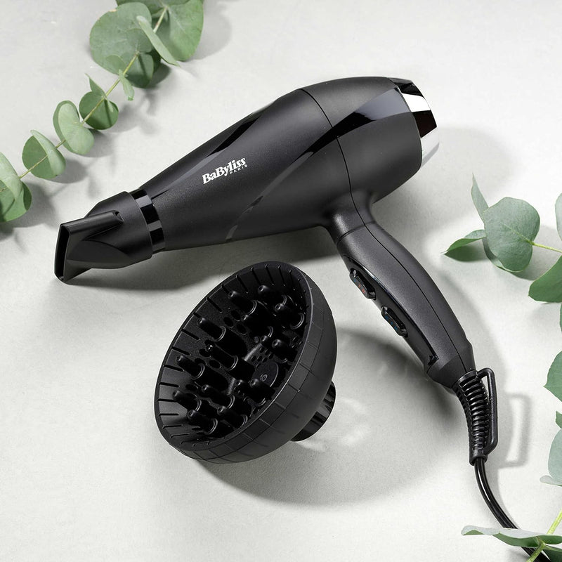 BaByliss 6713DE Haartrockner, Schwarz New Schwarz, New Schwarz