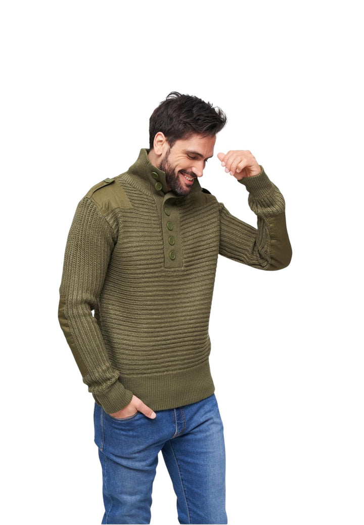 Brandit Alpine Pullover Männer Strickpullover Oliv Basics S Olive, S Olive