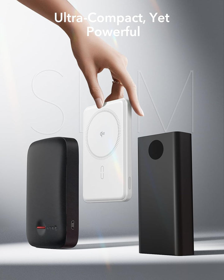 ESR MagSafe Power Bank 5000mAh, QI2-Zertifizierte Magnetische Power Bank, 1,5cm Ultrakompakte Powerb