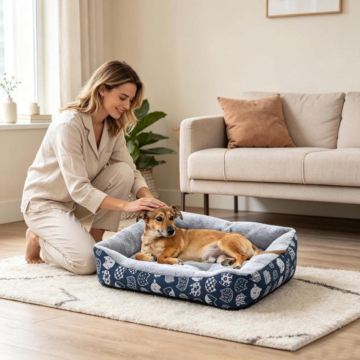 PETCUTE Haustierbett Hundesofa,Waschmaschinenfest Orthopädisches Hundebett für Kleine Hunde,Rutschfe