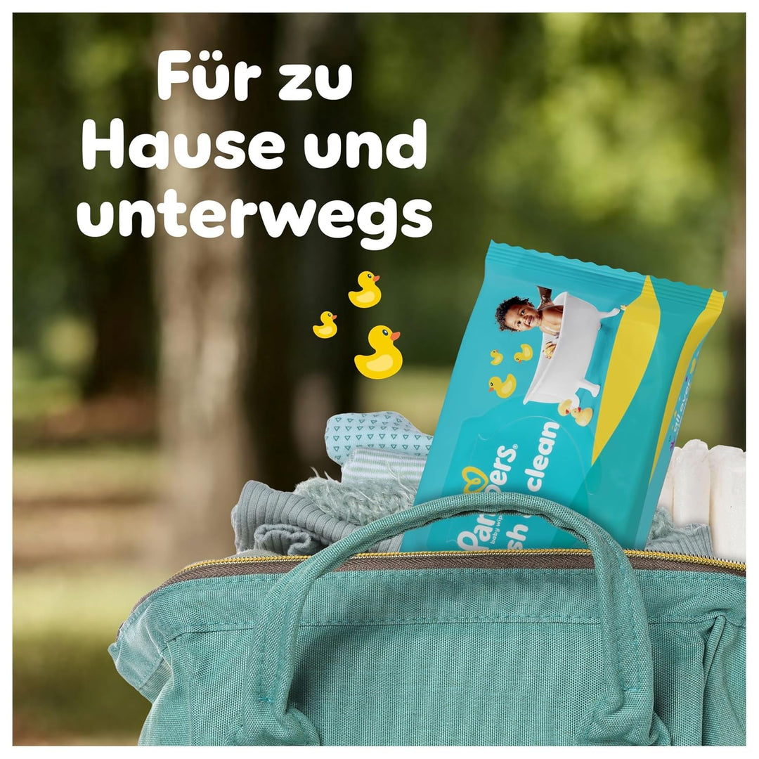 Pampers Fresh Clean Feuchttücher, 12 Packungen mit 80 Stück (960 Stück), zart duftende Reinigung auc