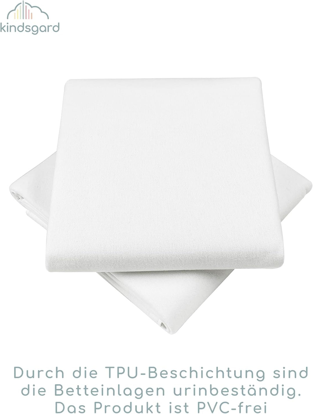 kindsgard Baby Betteinlage/Matratzenschutz tistap - 2er Pack - 70 x 140 cm - 100% Baumwolle - Waschb