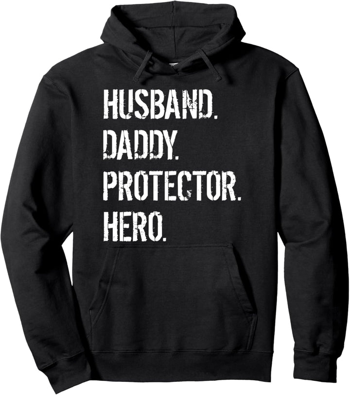 Cooler Vater Ehemann Vater Beschützer Held Pullover Hoodie