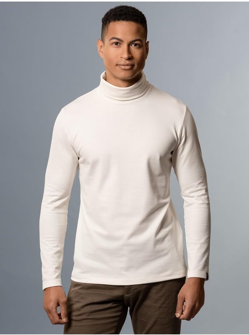 TRIGEMA Rollkragenshirt S Beige, S Beige