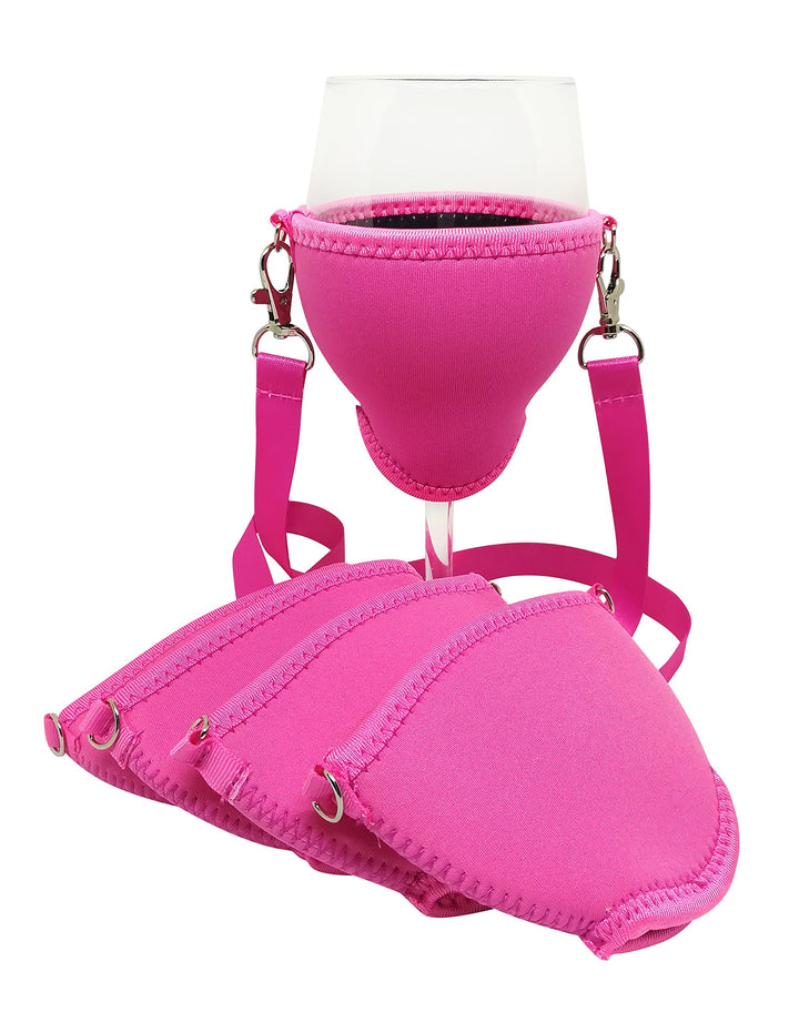 Eff Em Concept WineHolder XL - Weinglas-Halter für den Hals, Weinglashalterung inkl. Halstrageband (