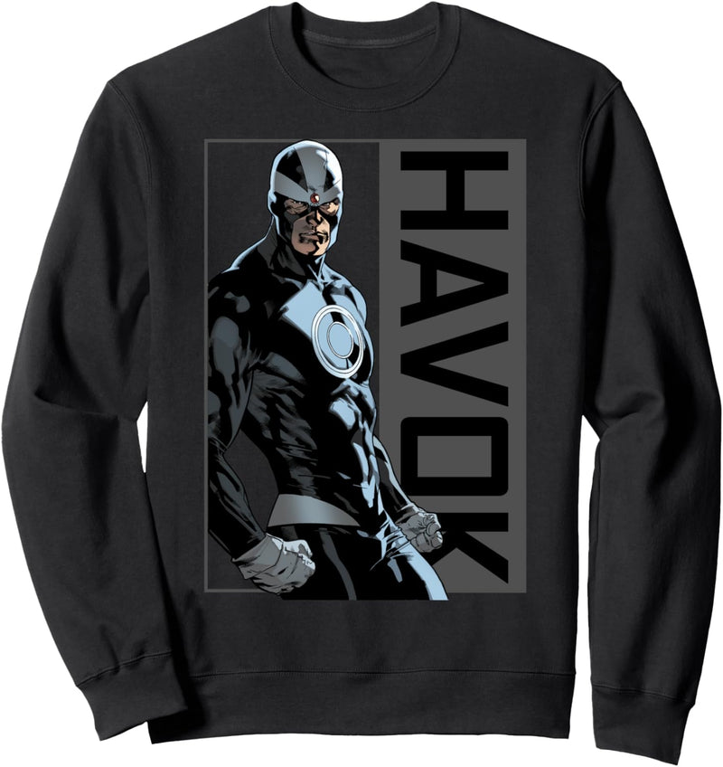 Marvel X-Men Havok Character Side Profile Sweatshirt