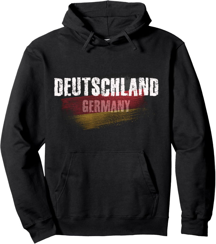 Deutschland, Deutsche Flagge Grunge Pullover Hoodie