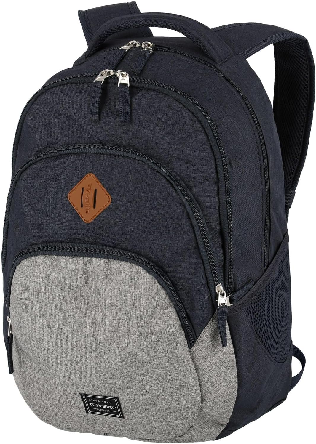 Travelite Handgepäck Rucksack, Laptop Rucksack 15,6 Zoll, BASICS, Daypack, Tagesrucksack mit vielen