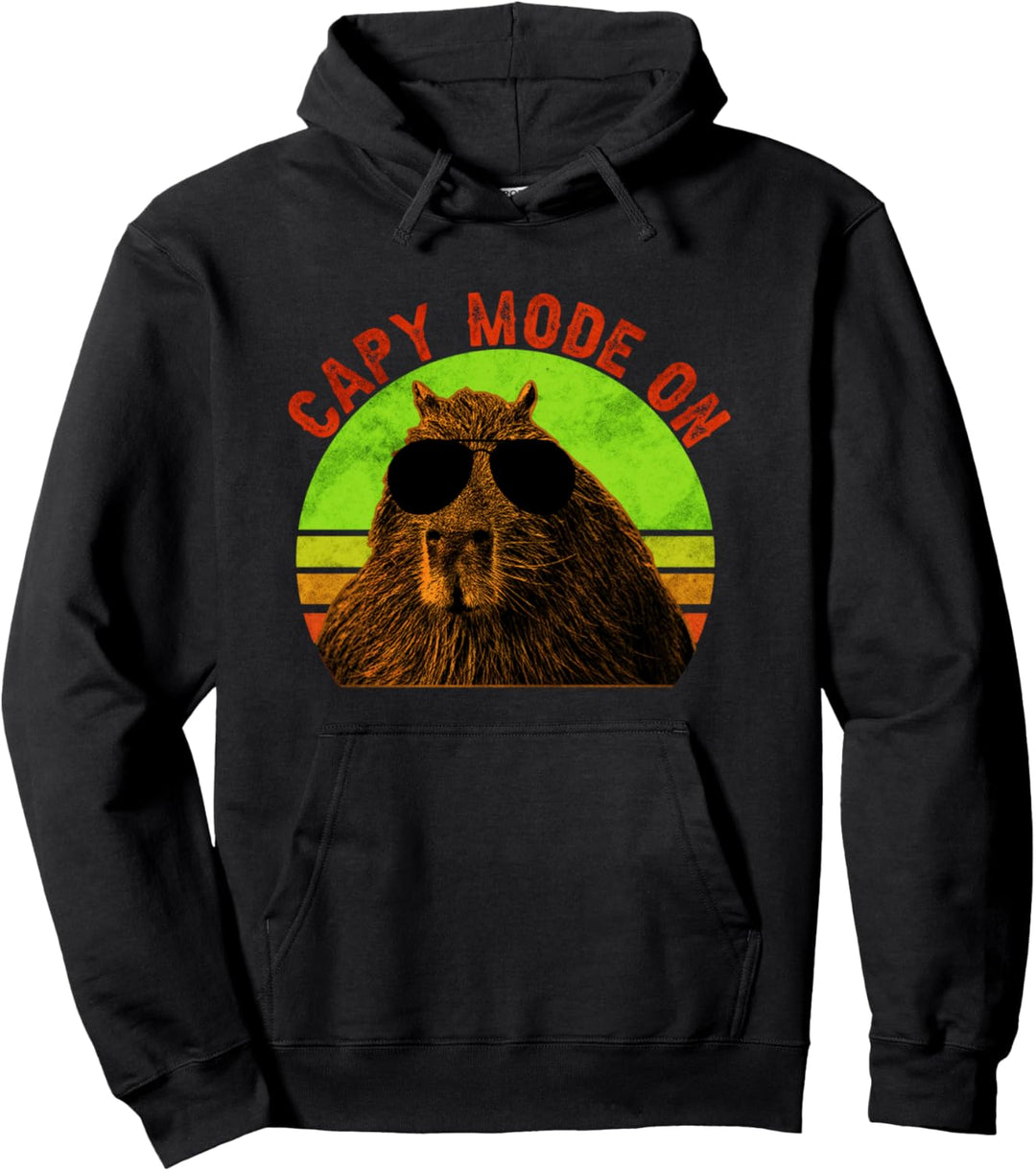 Capybaras Sonnenbrille Cabybara Pullover Hoodie