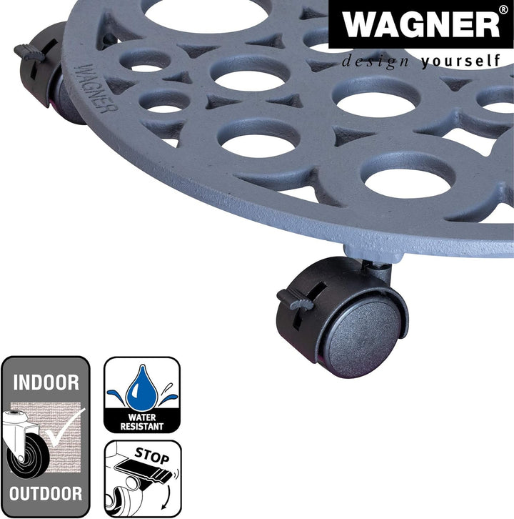 WAGNER, schieferGrau, (Ø) 38 x (H) 6,5 cm (Ø) 38 x (H) 6,5 cm Schiefergrau, (Ø) 38 x (H) 6,5 cm Schi