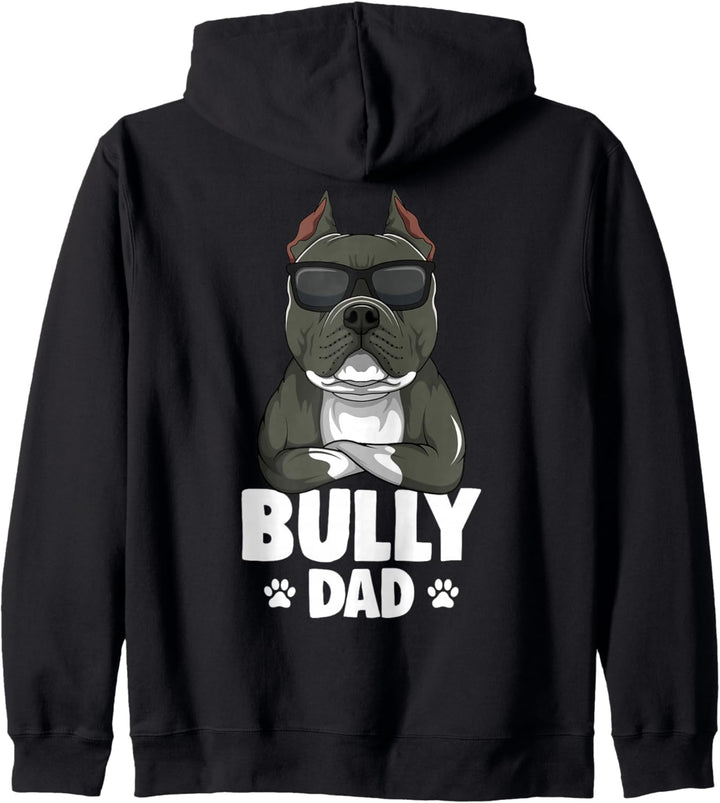 American Bully Dad Hunde Papa Männer Kapuzenjacke