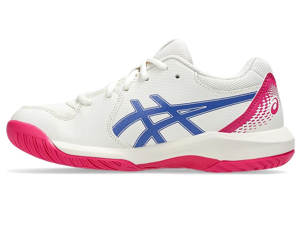 ASICS Jungen Gel-Dedicate 8 GsSneaker 34.5 EU Cream Dark Cobalt, 34.5 EU Cream Dark Cobalt