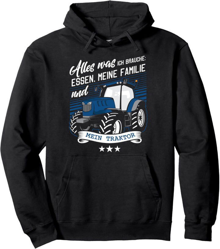 Traktor Landwirt Geschenk Motiv mit Spruch Bauer Agrarstarz Pullover Hoodie