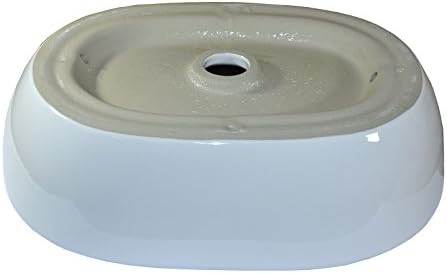 warenplus 1x Keramikwaschbecken oval klein Aufsatz Waschbecken Keramik Handwaschbecken Bad 49x35cm