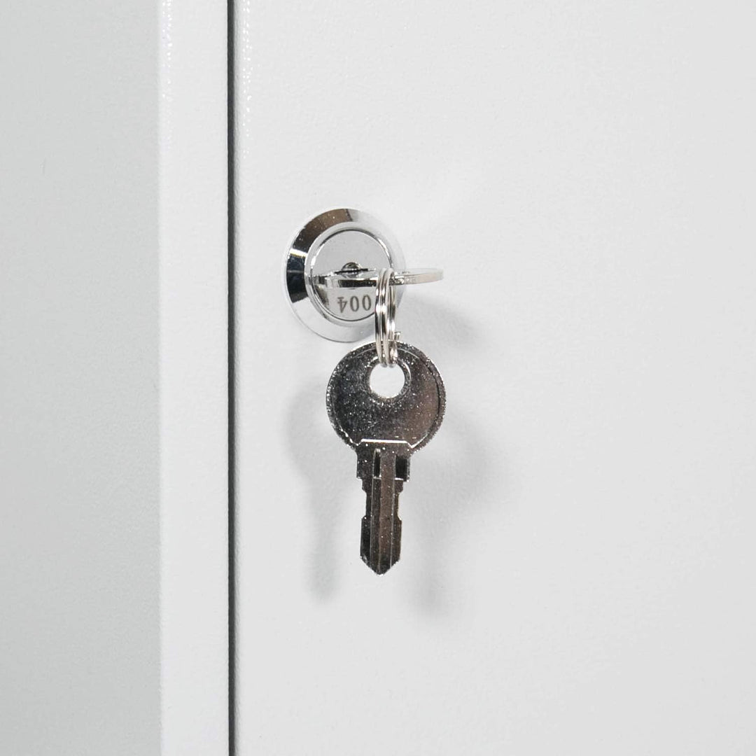 HMF Schlüsselschrank gross aus Stahl, abschliessbarer Schlüsselkasten für Büro, Verwaltung oder Fuhr