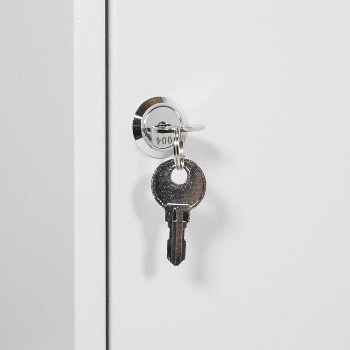 HMF Schlüsselschrank gross aus Stahl, abschliessbarer Schlüsselkasten für Büro, Verwaltung oder Fuhr