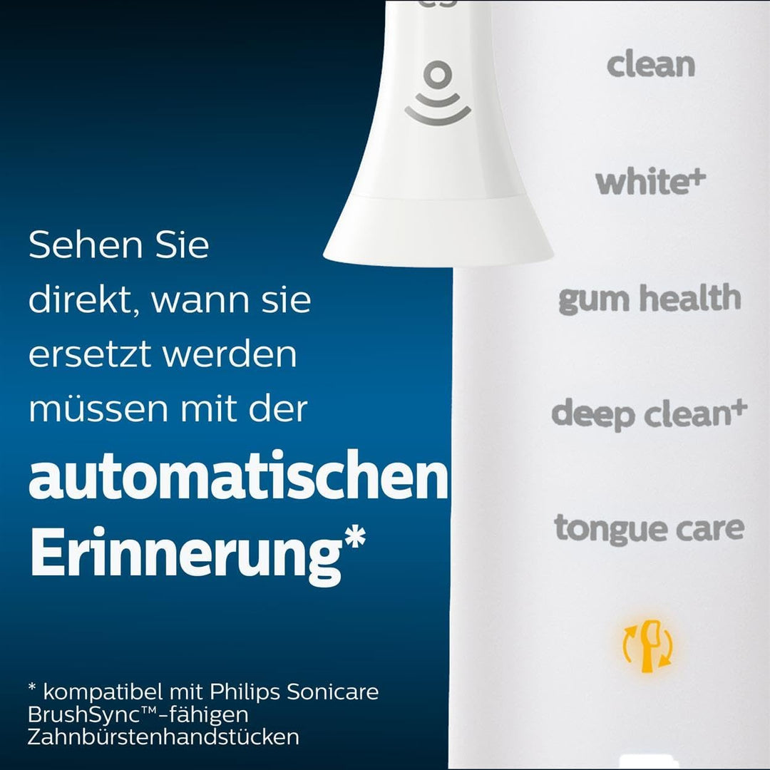 Philips Sonicare Original W2 Optimal White Standard Schallzahnbürstenköpfe - 6er-Pack in Schwarz (Mo