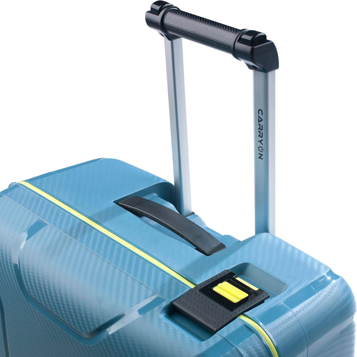 CarryOn Steward Hartschale Reisekoffer L - Koffer Dreipunkt Verschluss TSA (blau, L - 75cm) L - 75cm