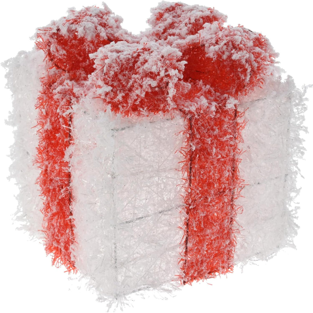 Bambelaa! 3er Led Deko Geschenke Weihnachten Leucht Boxen Weihnachts Dekoration Weihnachtsdeko Beleu