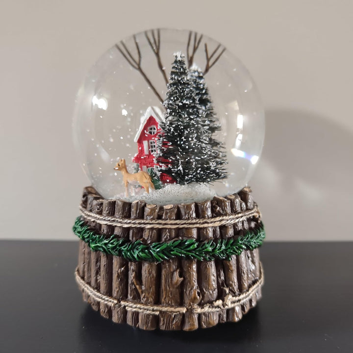 Heaven Sends Schneekugel mit Weihnachtsmusik mit Hirsch
