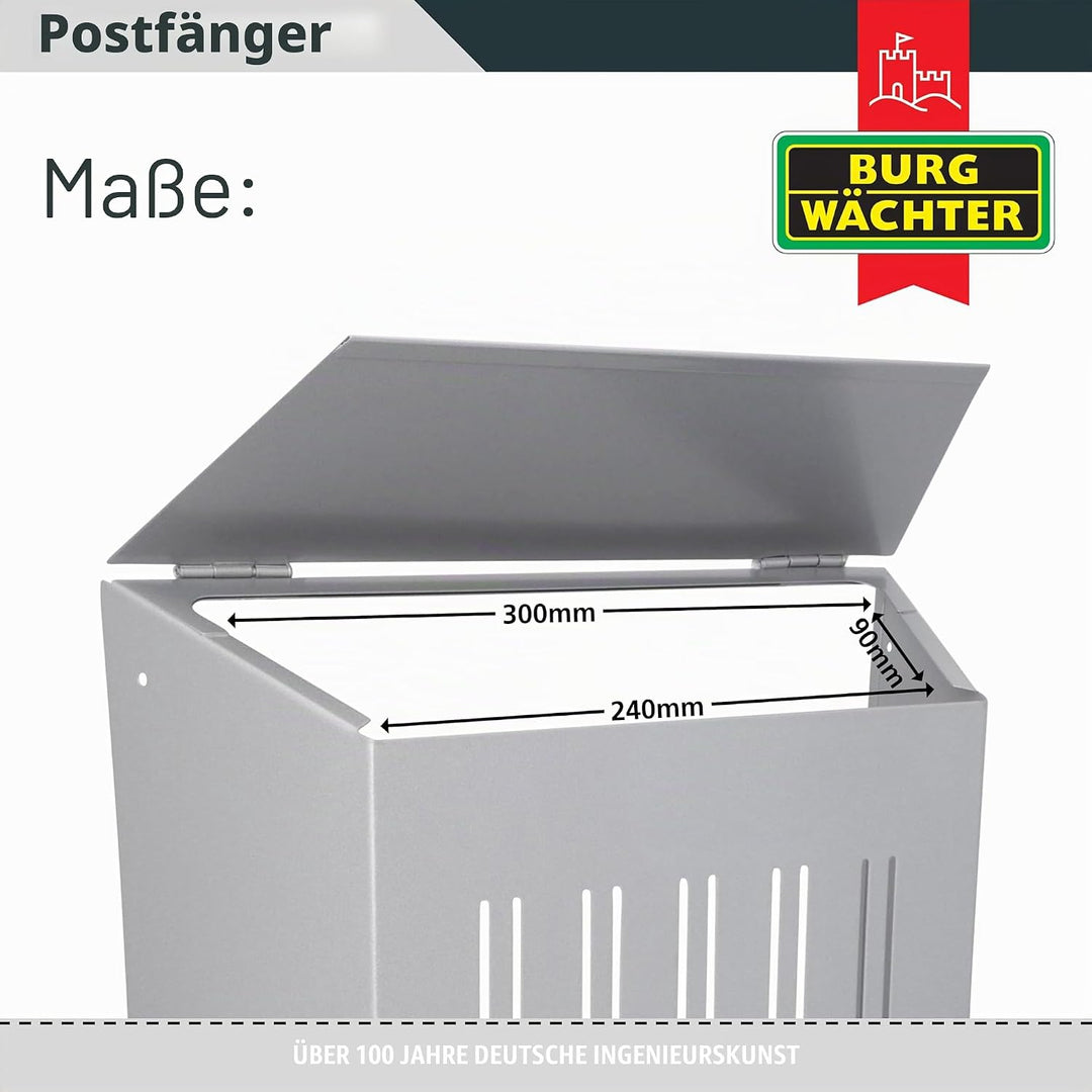 Sterling MC06S Postfänger, Silber, 345 mm x 352 mm x 120 mm
