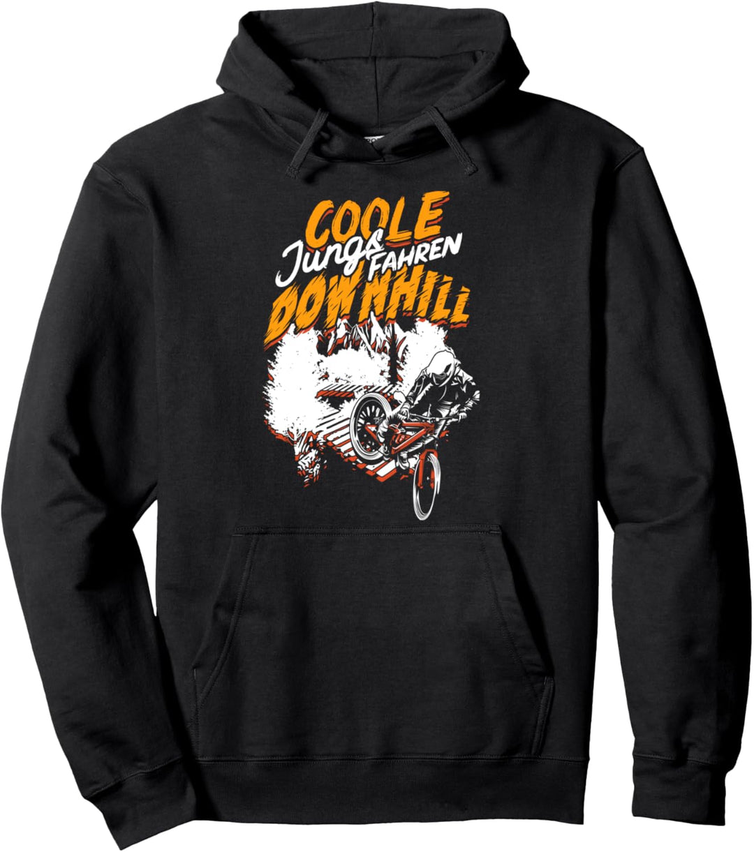 Coole Jungs Fahren Downhill Mountainbiker Downhiller MTB Pullover Hoodie
