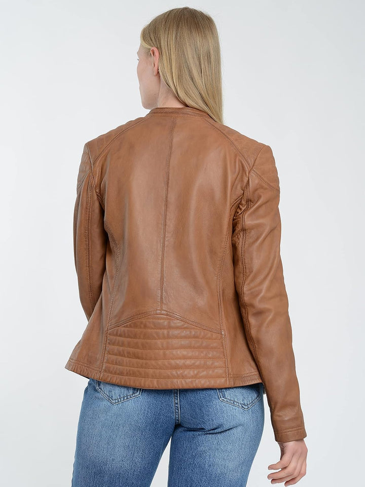 MUSTANG Damen Lederjacke 31019200 XS cognac, XS cognac