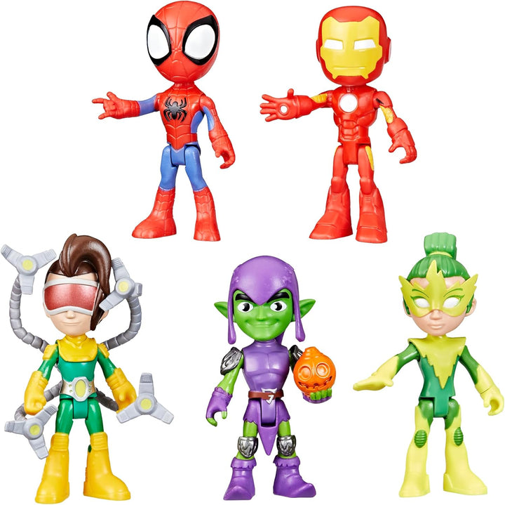 Marvel Spidey und Seine Super-Freunde, Freunde & Schurken Set, Action-Figurenset Helden & Bösewichte