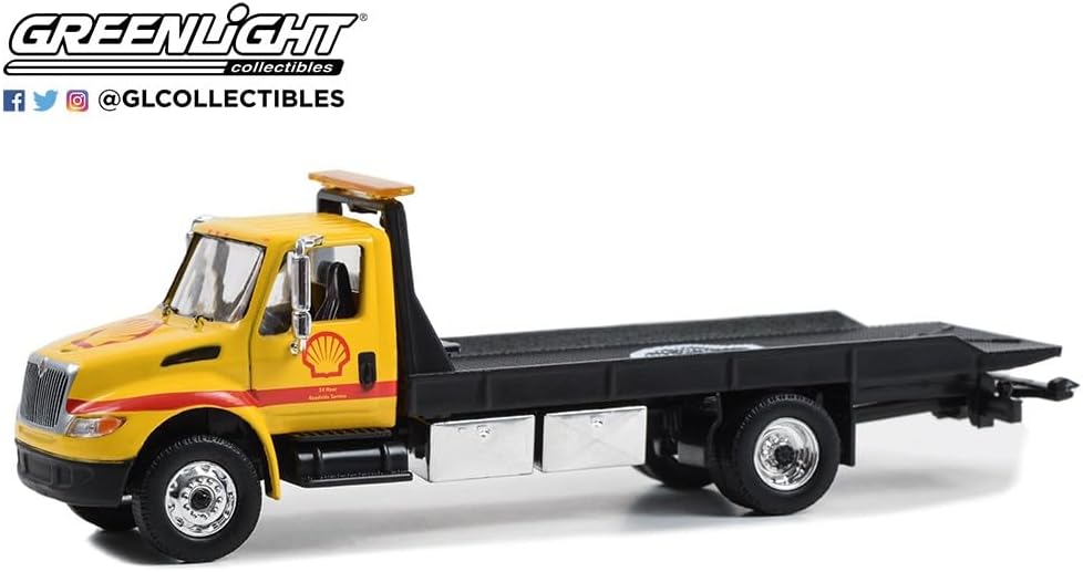 Greenlight 30470 International Durastar 4400 Pritschenwagen – Muschelöl "Shell Roadside Service 24 H