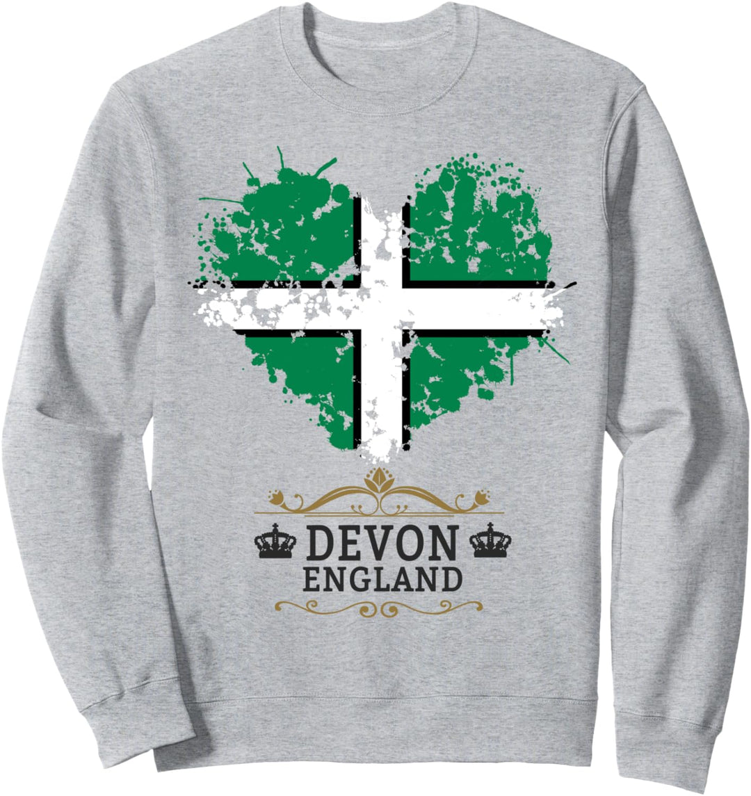 Devon Flagge Idee für Kinder und Land von Devon in England Sweatshirt