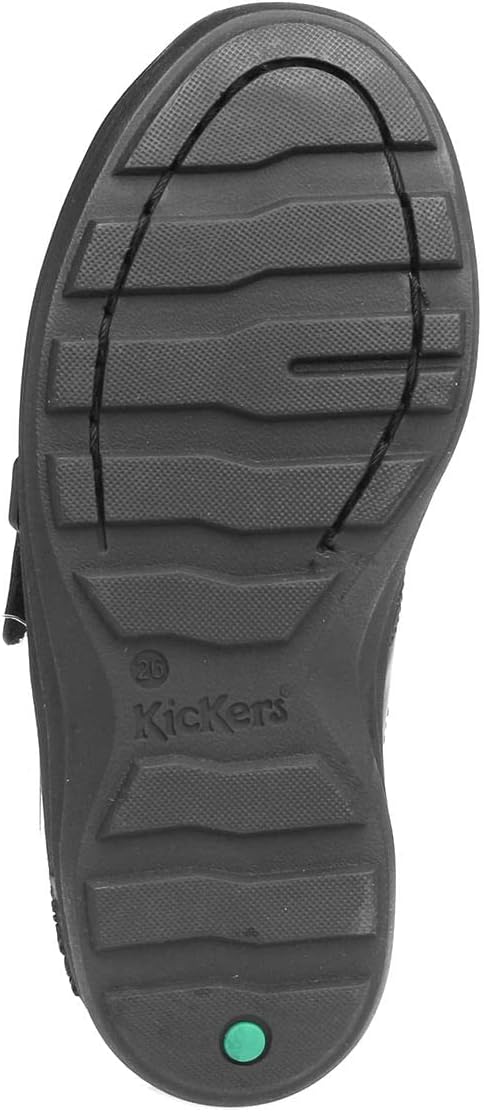 Kickers Reasan Riemen Kleinkind Jungen Schule Schuhe 27 EU Schwarz, 27 EU Schwarz